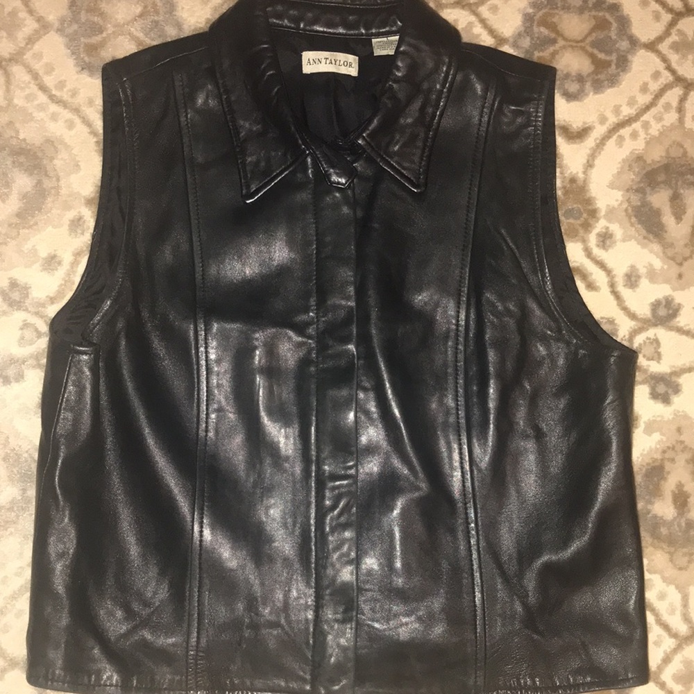 COPY - 😱🥰😱 Ann Taylor 💯 Leather Vest! Soft as butter
